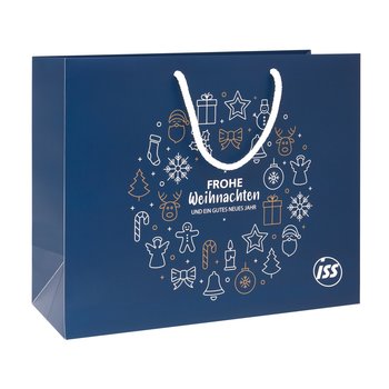 Papiertragetasche mit Weihnachtsmotiv